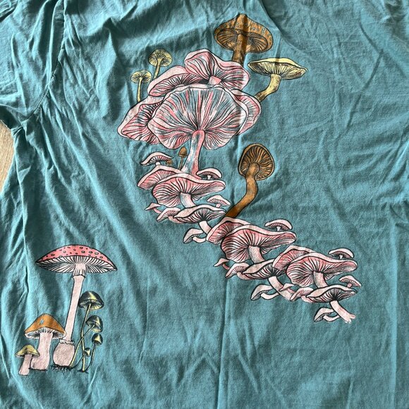 Womens Project Social T Urban Outfitters Blue Mushroom Tshirt - L/XL - Picture 4 of 5